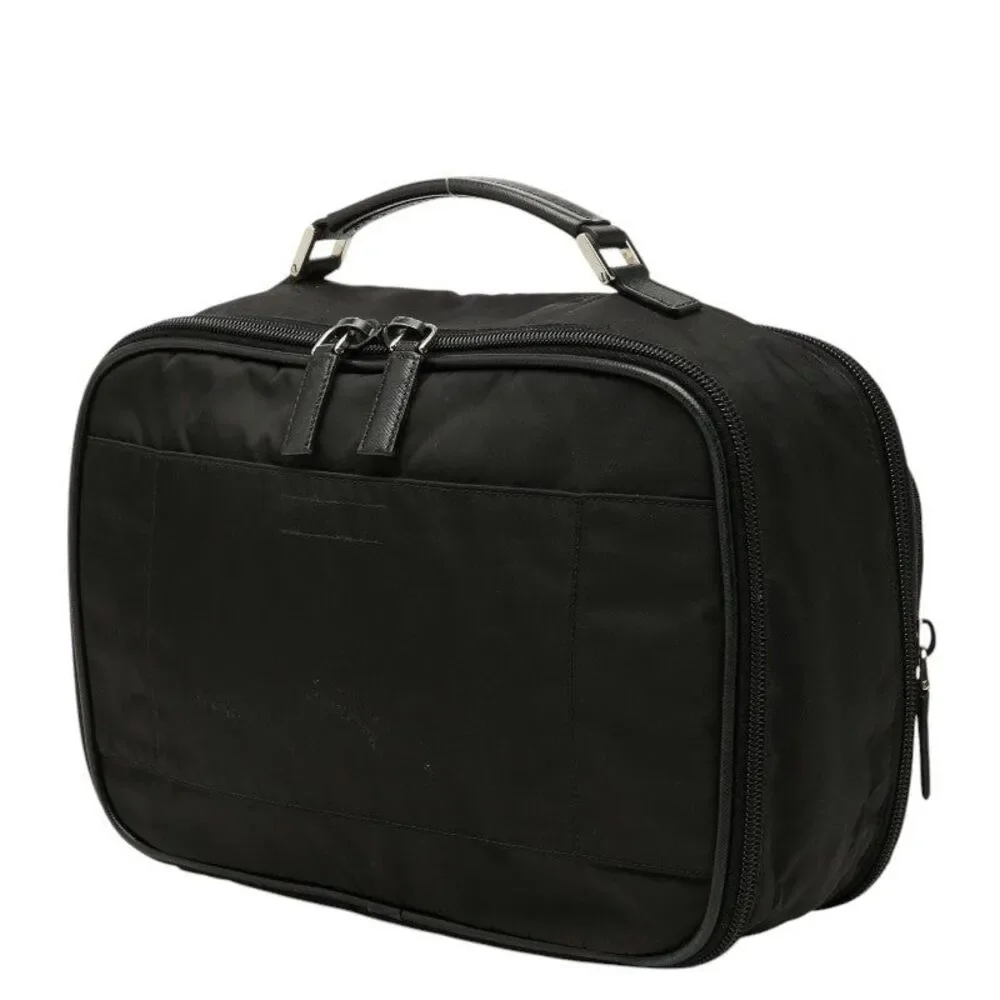 Prada Triangle Logo Plate Vanity Bag